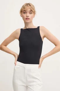 Remain body Jersey Bodysuit damskie kolor czarny gładka 502257100 - Body - miniaturka - grafika 1