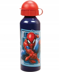 bidon na wodę aluminiowy z ustnikiem SPIDERMAN 520 ML - Bidony dla dzieci - miniaturka - grafika 1