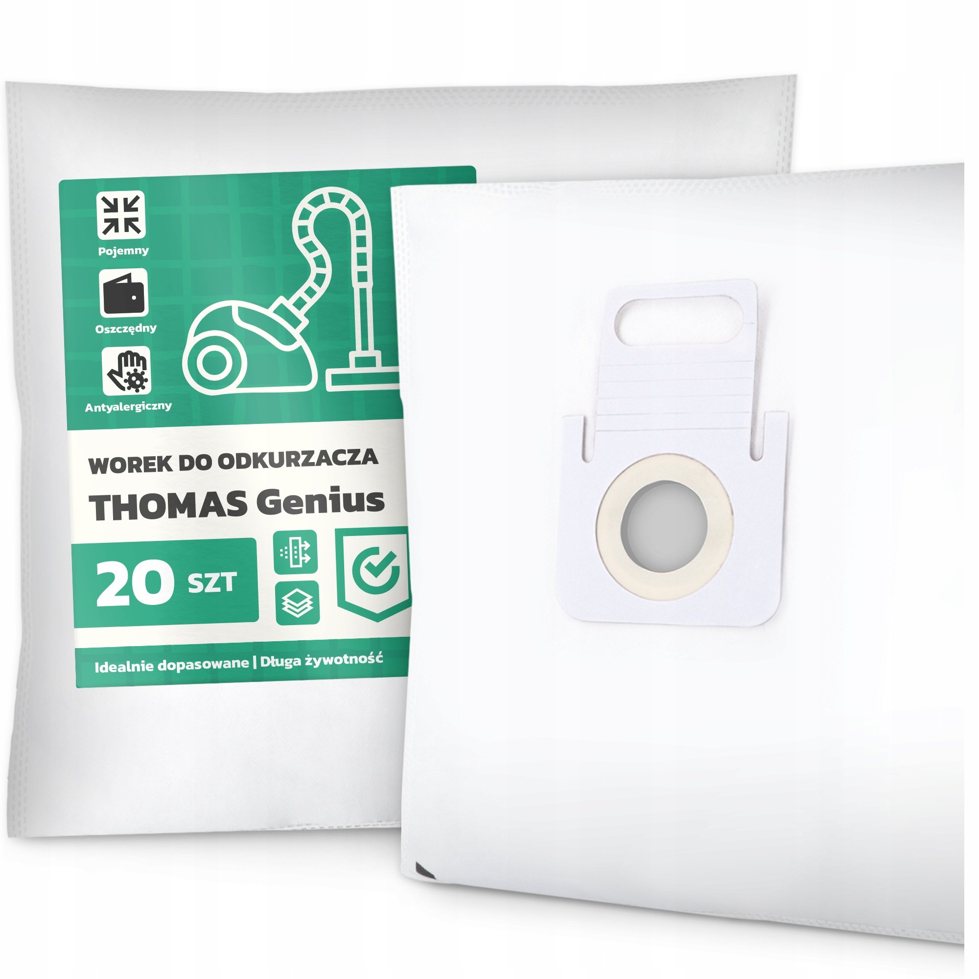 20x Worek do Odkurzacza Thomas Genius Syntetyczny Torba Worki Filtracyjn G9