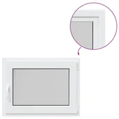 Tablice i flipcharty - vidaXL Okno piwniczne RISOR 80x60 cm uchylno-rozwierne DIN prawe białe - miniaturka - grafika 1