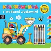 Kolorowanki, wyklejanki - Wesołe zabawy malucha Książeczka niebieska Nowa - miniaturka - grafika 1