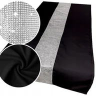 Obrusy i serwetki - BIEŻNIK NA STÓŁ Z CYRKONIAMI 160x40 DUŻO KOLORÓW - miniaturka - grafika 1