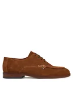 Półbuty męskie - Tommy Hilfiger Półbuty Hilfiger Thunit Suede M Toe Shoe FM0FM05468 Brązowy - miniaturka - grafika 1