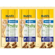 Przysmaki dla psów - MultiFit Fruity Meat Sticks 7 x 8 x 5 g Łosoś i jagoda - miniaturka - grafika 1