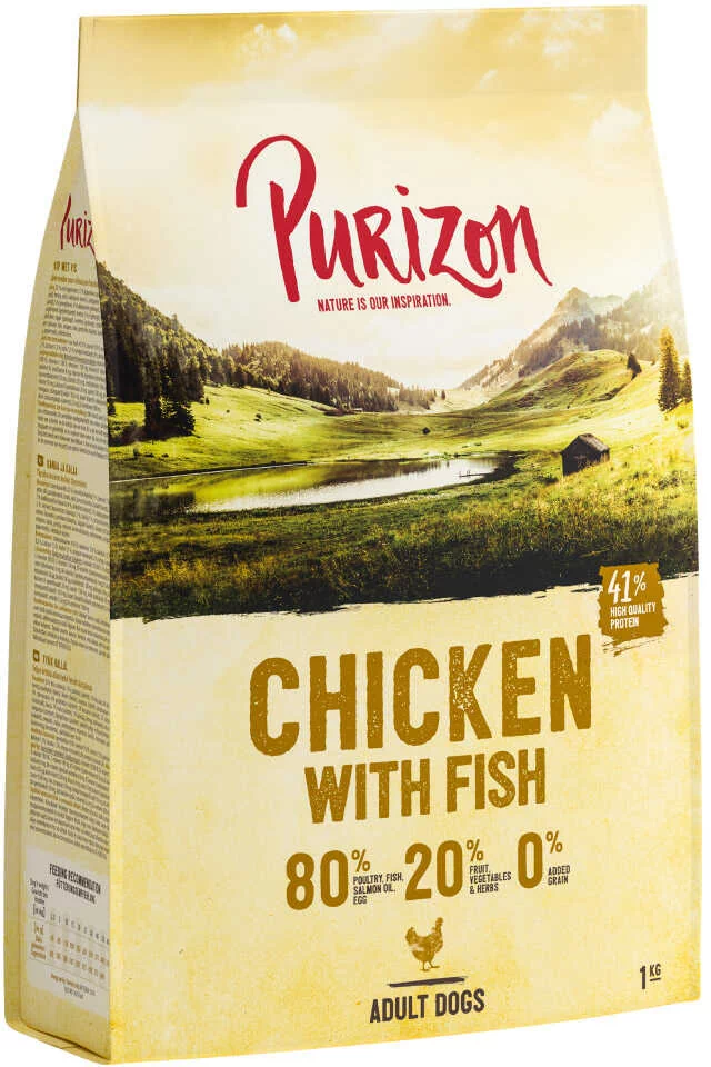 Purizon Adult, kurczak z rybą, bez zbóż - 4 kg