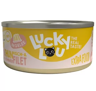 Lucky Lou Extrafood Tuńczyk & Kurczak w galaretce puszka 70g - Mokra karma dla kotów - miniaturka - grafika 1