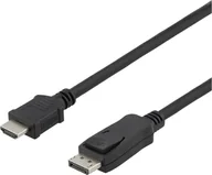 Kable komputerowe i do monitorów - Kabel Deltaco Kabelis DELTACO DisplayPort į HDMI, 4K UHD, 3m, juodas / DP-3030-K / 00110013 - miniaturka - grafika 1