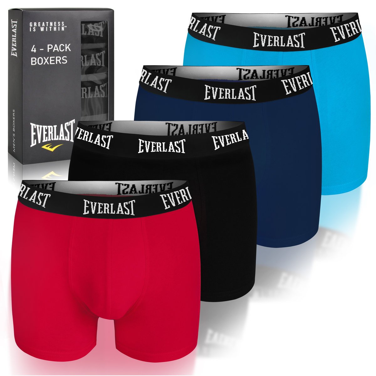EVERLAST Bokserki Męskie Bawełniane 4 sztuki Rozmiar L