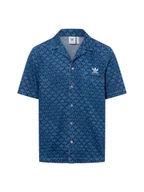 Koszule męskie - adidas Originals Męska koszula casual Mężczyźni Regular Fit Bawełna niebieski jednolity, S - miniaturka - grafika 1
