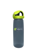 Shakery i bidony sportowe - Butelka turystyczna Nalgene On The Fly 24 oz (700 ml) - charcoal/lime - miniaturka - grafika 1