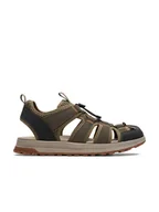Sandały męskie - Clarks Półsandały "ATL Trek Wave" w kolorze khaki - miniaturka - grafika 1