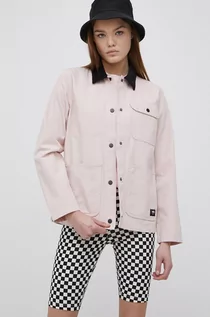 Kurtki damskie - Vans kurtka jeansowa damska kolor różowy przejściowa - grafika 1