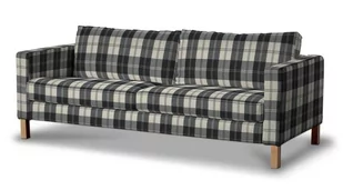 Dekoria pl pl Pokrowiec na sofę Karlstad 3-osobową nierozkładaną krótki krata czarno-biała 204 x 89 x 64 cm Edinburgh 615-115-74 - Pokrowce na meble - miniaturka - grafika 1