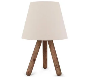 Lampa stołowa AYD 1xE27/60W/230V beżowa/brązowa - Lampy stojące - miniaturka - grafika 1
