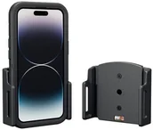 Uchwyty samochodowe do telefonów - Uchwyt uniwersalny regulowany do Apple iPhone 16 Pro bez futerału oraz w futerale lub etui o wymiarach: 70-83 mm (szer.), 6-10 mm (grubość). - miniaturka - grafika 1