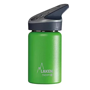 Laken Prześcieradło Thermo Jannu termos termos ze stali nierdzewnej butelka na wodę butelka do picia szerokie otwarcie  0.35L, zielony, 350 ml TJ3V - Shakery i bidony sportowe - miniaturka - grafika 1