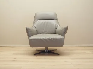 Fotel obrotowy skórzany, włoski design, lata 90, produkcja: Natuzzi - Fotele - miniaturka - grafika 1