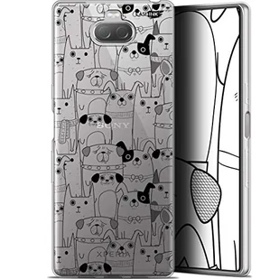 Etui ochronne do Sony Xperia 10 Plus, 6,5 cala, bardzo cienkie, motyw: Psy, czarny - Etui i futerały do telefonów - miniaturka - grafika 1