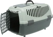 Sprzęt podróżny i transportery dla psów - Trixie Trixie Be Eco Capri transporter S 40 x 38 x 61 cm antracyt szaro zielony - miniaturka - grafika 1