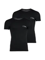 Koszulki męskie - Emporio Armani T-Shirt 30554 Czarny Slim Fit - miniaturka - grafika 1