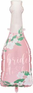 Balon foliowy Butelka szampana Bride to be - 98 cm - 1 szt. - Wieczór panieński i kawalerski - miniaturka - grafika 1