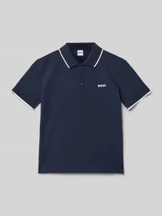Koszulka polo z detalem z logo - Koszulki dla chłopców - miniaturka - grafika 1