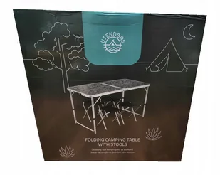 Stół Utendors metal prostokątny 120 x 60 x 70 cm - Stoły ogrodowe - miniaturka - grafika 1