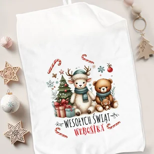 RĘCZNIK Świąteczny z Imieniem Dla Dziecka - Okrycia kąpielowe dla dzieci - miniaturka - grafika 1