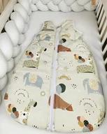 Śpiworki dla dzieci - Śpiworek do spania dla niemowlaków „Funny animals" Bawełna premium 1 tog - miniaturka - grafika 1
