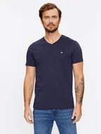 Koszulki męskie - Gant T-Shirt Shield 2003186 Granatowy Slim Fit - miniaturka - grafika 1