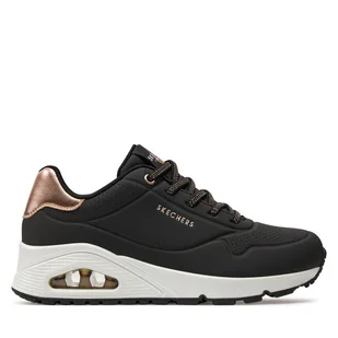 Sneakersy Skechers Uno Shimmer Away 155196/BLK Czarny - Sneakersy damskie - miniaturka - grafika 1
