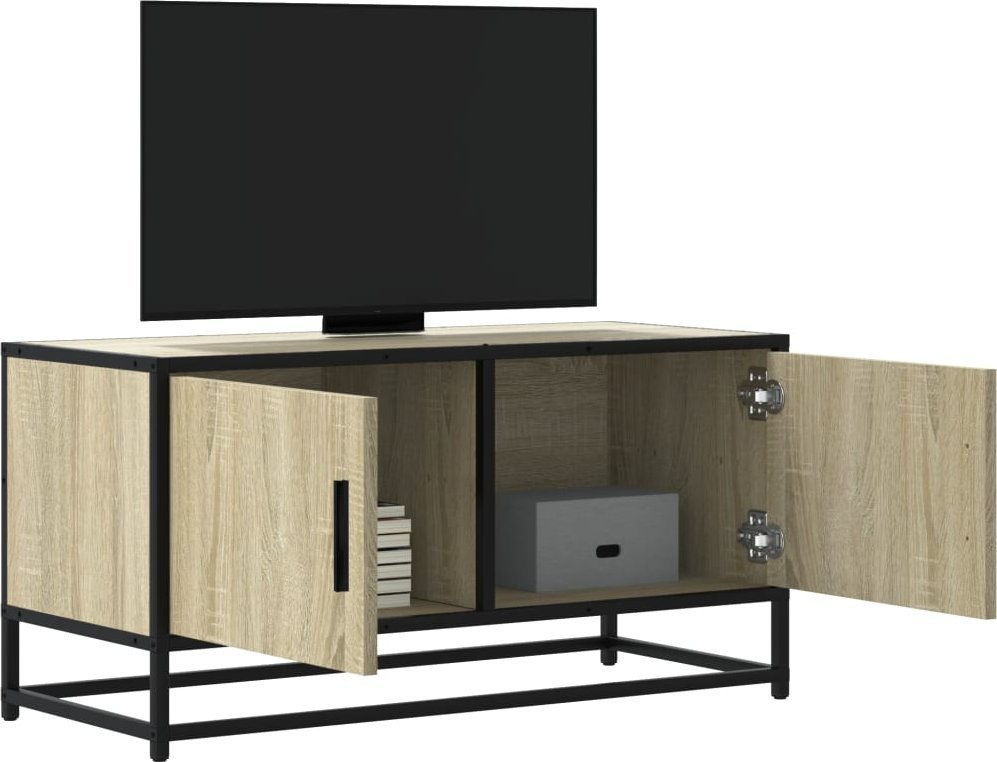 vidaXL vidaXL Szafka pod telewizor, dąb sonoma, 80x34,5x40 cm