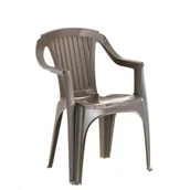 Fotele i krzesła ogrodowe - Krzesło Monoblok niski cappucino - miniaturka - grafika 1