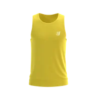 Koszulki sportowe męskie - COMPRESSPORT Koszulka biegowa PERFORMANCE SINGLET maize - miniaturka - grafika 1