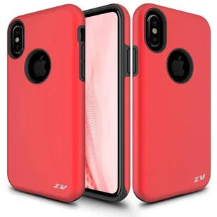 Zizo Sleek Hybrid Cover Etui iPhone Xs / X (Red) - Etui i futerały do telefonów - miniaturka - grafika 1