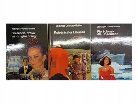 Szczęście czeka na drugim brzegu / Księżniczka Libusza / Pierścionek dla Rosemarie - Zestaw 3 szt książek