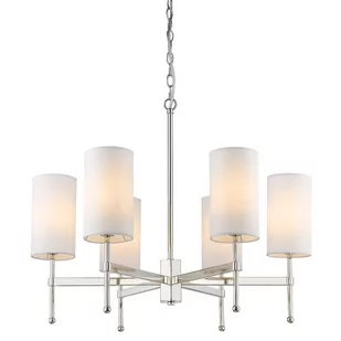 EVO Żyrandol LAMPA wisząca EVO P06994WH NI abażurowa OPRAWA klasyczna ZWIS tuby białe EVO P06994WH NI - Lampy sufitowe - miniaturka - grafika 1