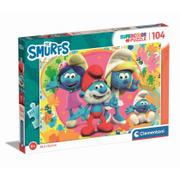 Puzzle - Clementoni - 25733 - Supercolor Puzzle The Smurfs - 104 Elementów - Puzzle Dla Dzieci - miniaturka - grafika 1