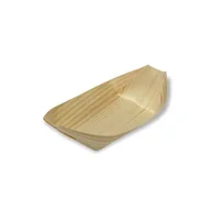 Wyposażenie lokali gastronomicznych - PAP STAR Finger Food łódka z drewna 50 szt. 165 mm GS-84416 PAP STAR GS-84416 - miniaturka - grafika 1
