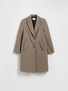 Reserved - Płaszcz z dodatkiem wełny - brązowy - Płaszcze damskie - miniaturka - grafika 1