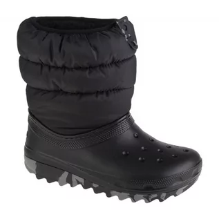 Buty dla dziewczynek - Buty Crocs Classic Neo Puff Boot Jr 207684-001 czarne - grafika 1