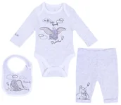 Spodenki dla niemowląt - Komplet body+spodenki+śliniak Dumbo Disney 12-18 m 86 cm - miniaturka - grafika 1