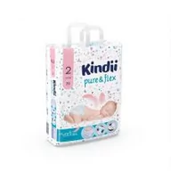 Pieluchy - HARPER Kindii Pure & Flex Pieluchy jednorazowe 2 (3-6kg) 1op.-70szt - miniaturka - grafika 1