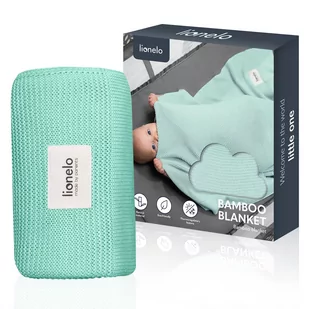 Lionelo Kocyk Babmusowy Blanket Green Mint - Koce i narzuty dla dzieci - miniaturka - grafika 1