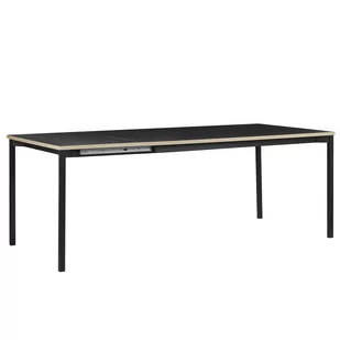 Beliani Stół do jadalni rozkładany 160/210 x 90 cm czarny AVIS - Ławy i stoliki kawowe - miniaturka - grafika 1