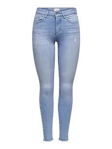 ONLY Dżinsy damskie skinny fit Petite OnlBlush, jasnoniebieski (light blue denim), S - Spodnie damskie - miniaturka - grafika 1