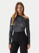 Bluzki damskie - Guess Bluzka W5BP08 K1492 Szary Slim Fit - miniaturka - grafika 1