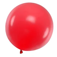 Balony i akcesoria - Balony Duże okrągłe czerwone kula gigant 48cm 5szt - miniaturka - grafika 1