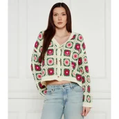 Swetry damskie - Desigual Kardigan JOHANNA | Cropped Fit - miniaturka - grafika 1