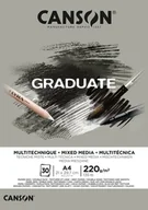 Podobrazia, bloki, papiery - Blok Mix-media Graduate, A3, szary - miniaturka - grafika 1